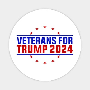 Veterans For Trump 2024 Magnet